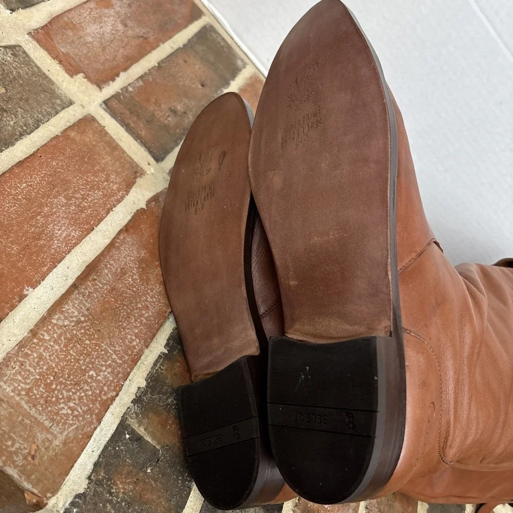 Coach Cheyenne OTK Leather Riding Boots Women's Size 11M Vintage 90's New Soles